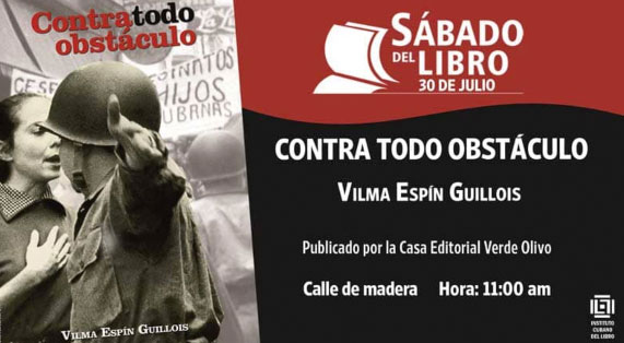 Presentarán libro de Vilma Espín