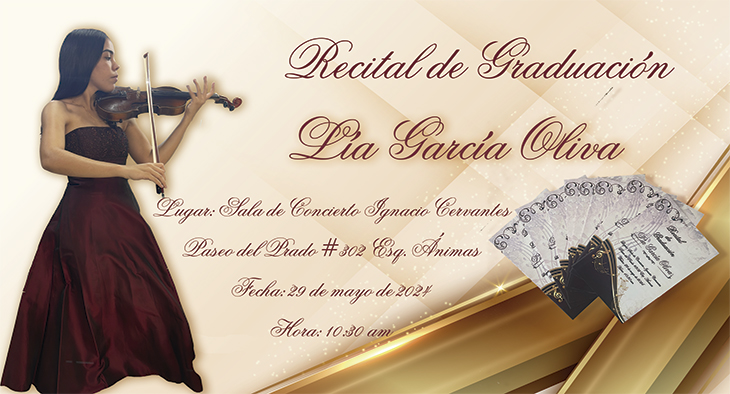 Recital de Graduación de Lía García Oliva, estudiante del Conservatorio Amadeo Roldán